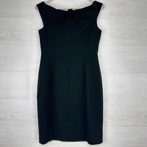 Black Halo Claire Off the Shoulder Sheath Dress Women Size 8 Knee Length Lined - Picture 5 of 16
